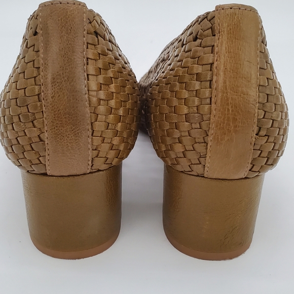 SEZANE Woven Leather Laura Heels 37 - Picture 15 of 16